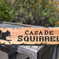 Calico Wood Signs - Squirrel Silhouette Lodge Signs