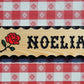 Custom Wood Name Signs with Rose - Calico Wood Signs