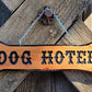Dog House Sign with Paw - Calico Wood Signs