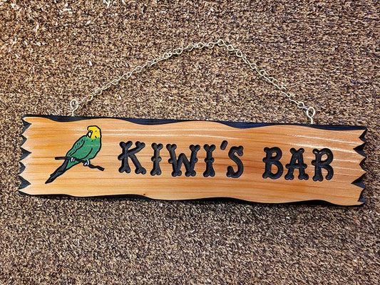 Sign Parrot - Calico Wood Signs