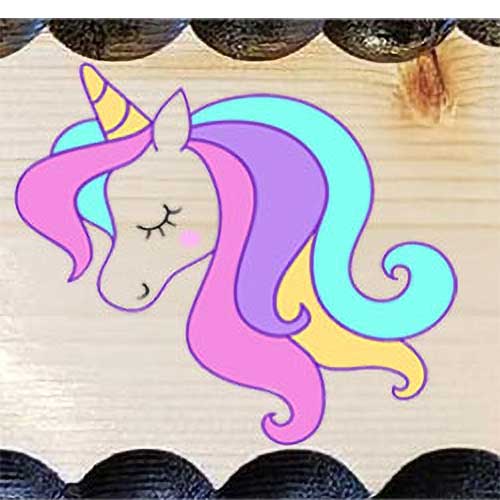 Unicorn Personalized Wood Sign