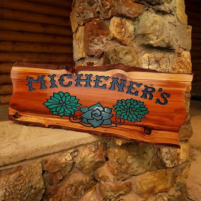 Calico Wood Signs 3 Succulents - Calico Wood Signs