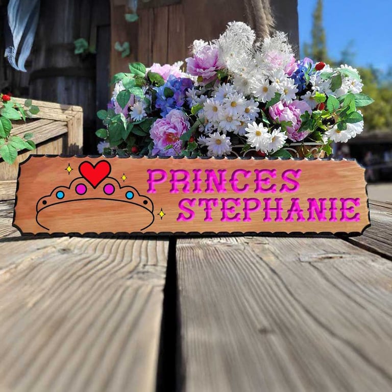 Custom Enchanted Princess Wood Sign - Calico Wood Signs