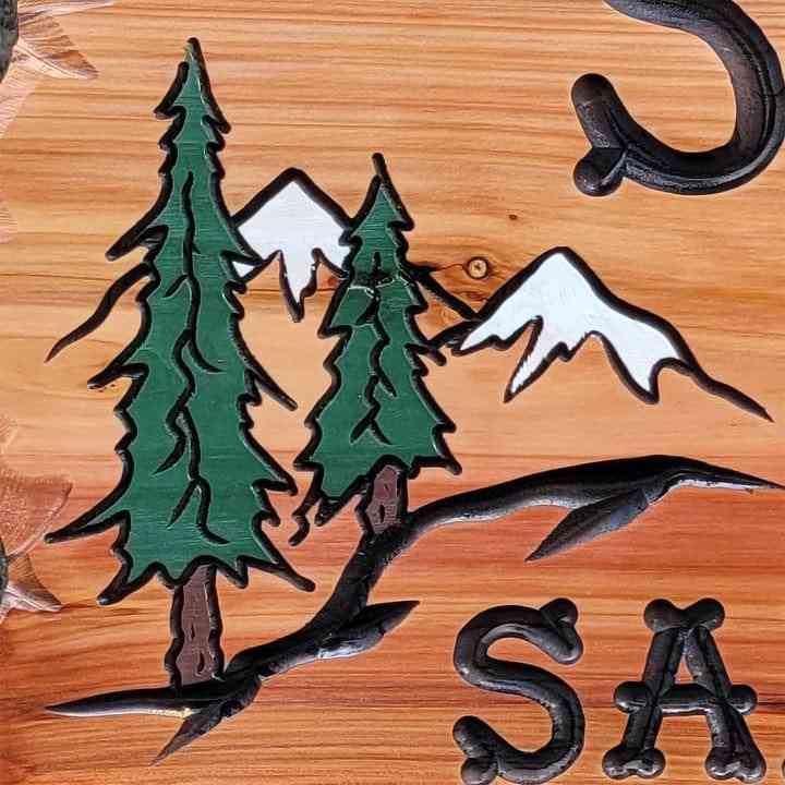 Custom Wood Sign Saint Bernard