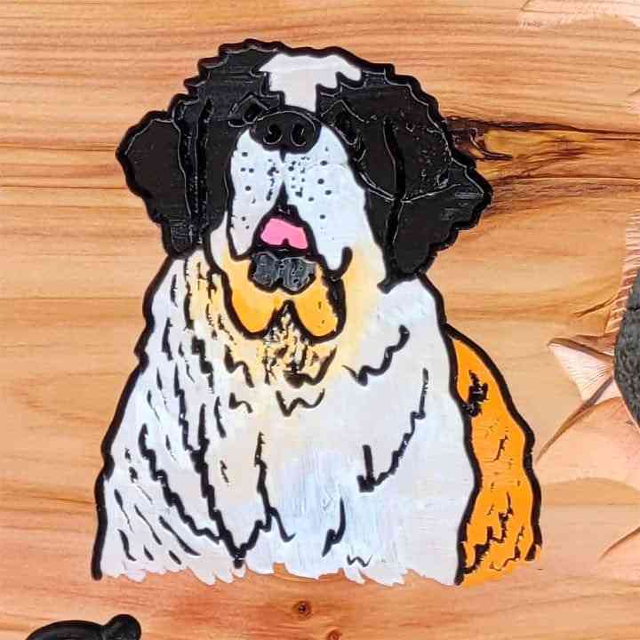 Custom Wood Sign Saint Bernard