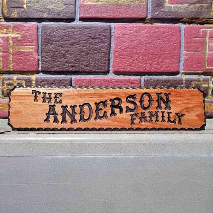 Family Banner Custom Wood Sign