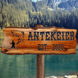 Fishing Signs - Calico Wood Signs