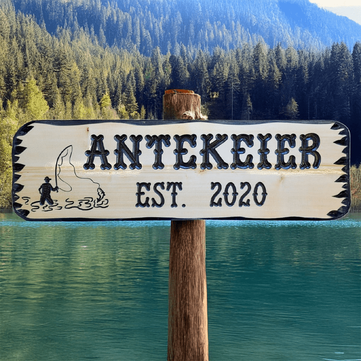 Fishing Signs - Calico Wood Signs