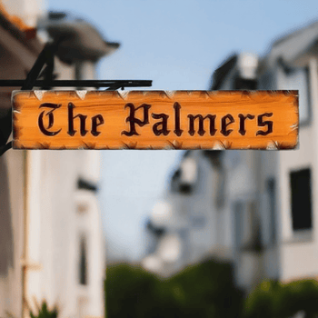 Handcrafted Old English Calico Wood Signs - Calico Wood Signs