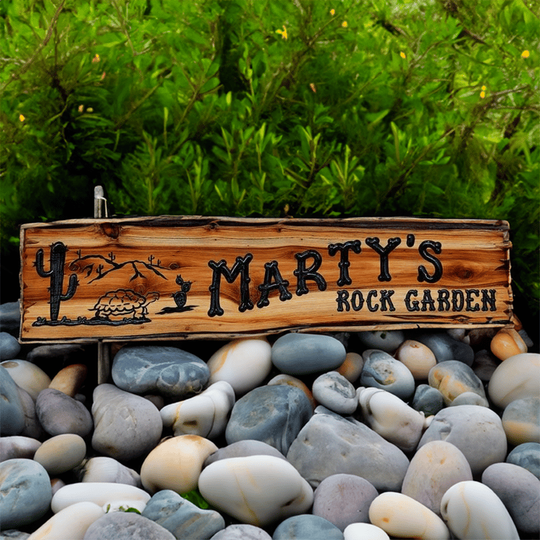 Hanging Carved Wooden Sign w Tortoise - Calico Wood Signs