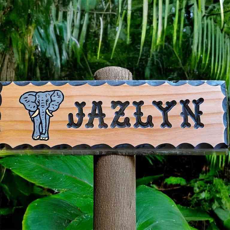 Majestic Elephant Custom Wooden Signs