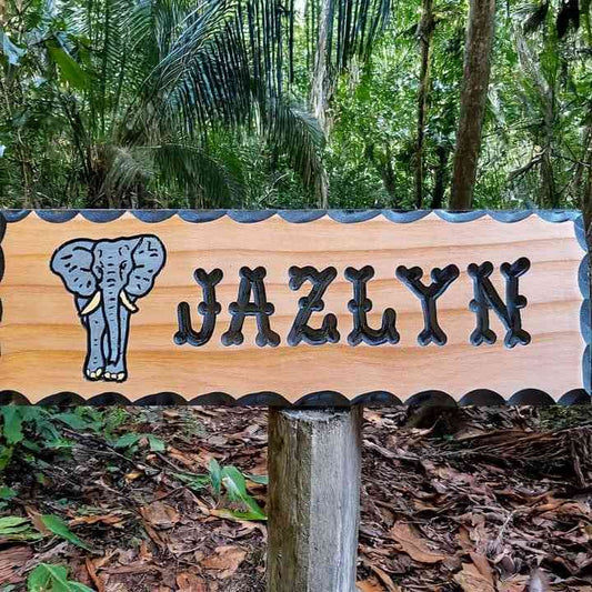 Majestic Elephant Custom Wooden Signs