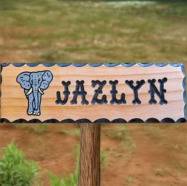 Majestic Elephant Custom Wooden Signs