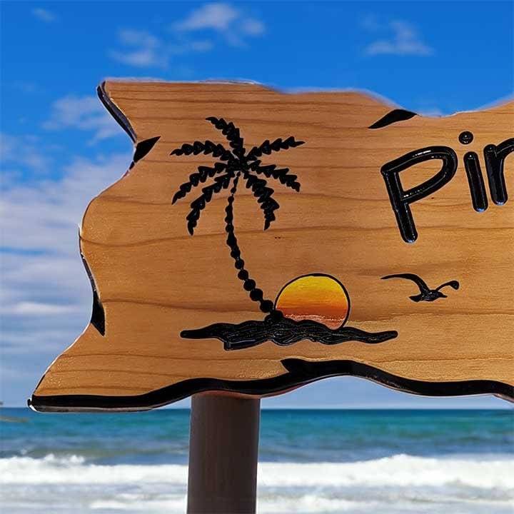 Beach Signs in Pine Palm Bay