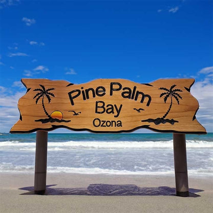 Beach Signs in Pine Palm Bay