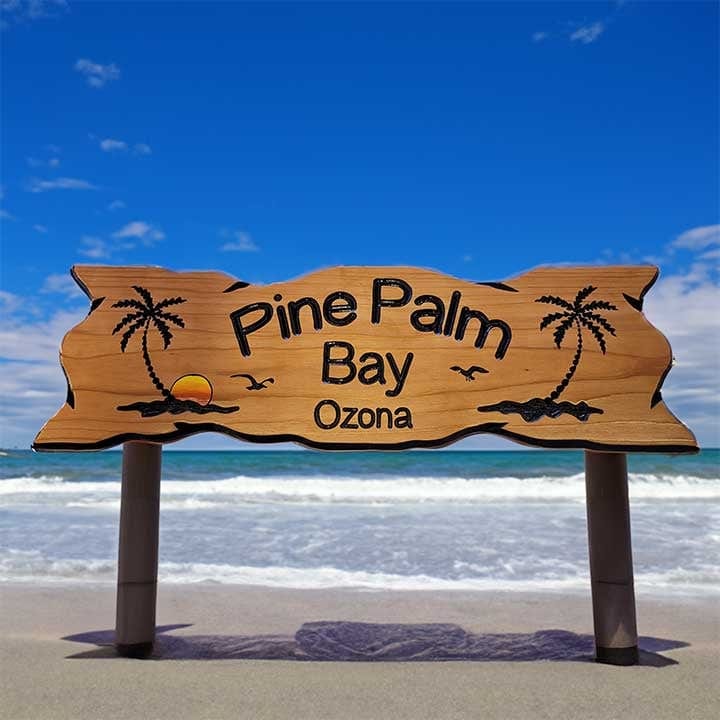 Beach Signs in Pine Palm Bay