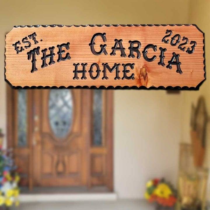 Large Family Sign Simple