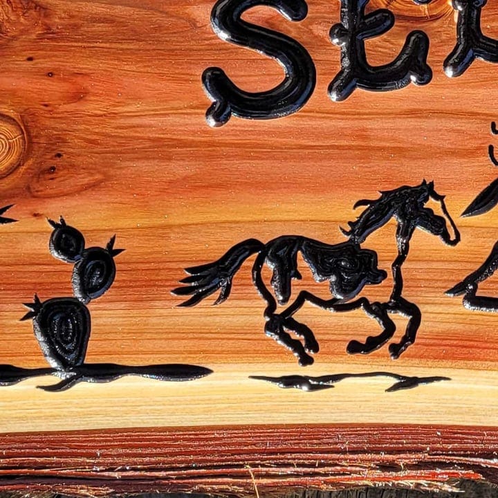 Family Sign Western Style