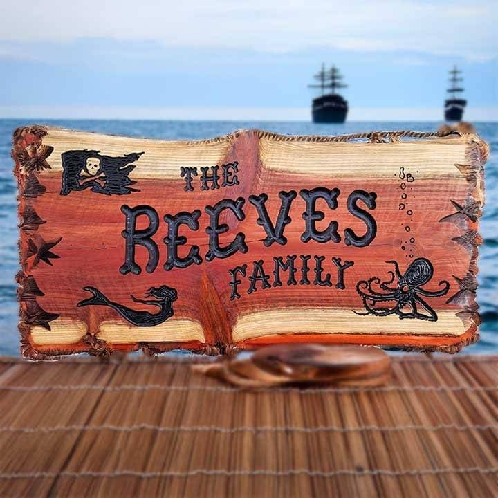 Custom Wood Signs at Pirates Bay