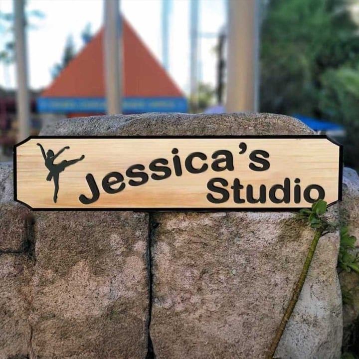 Dancing Studio Custom Wood Sign - Calico Wood Signs