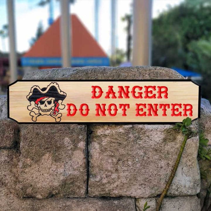 Pirate Kids Room Wood Sign - Calico Wood Signs