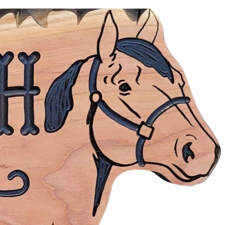 Western Signs Featuring Two Horse Heads