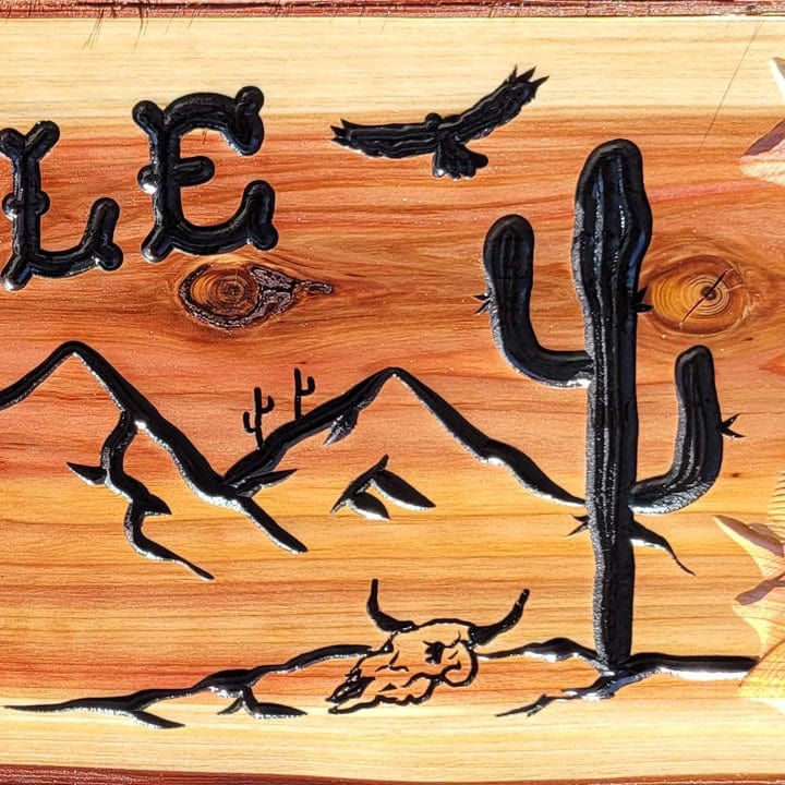 Family Sign Western Style