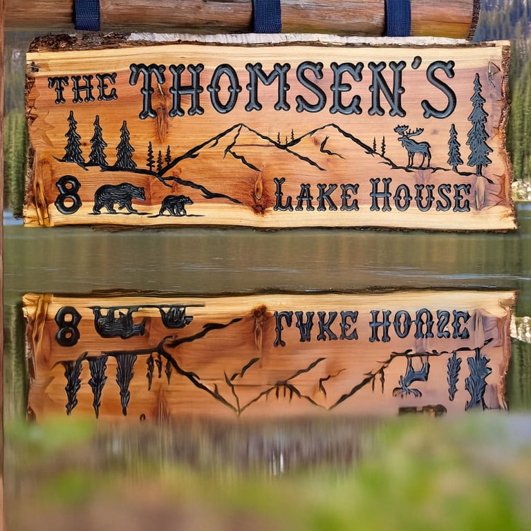 Rustic Retreat Custom Wood Sign - Calico Wood Signs