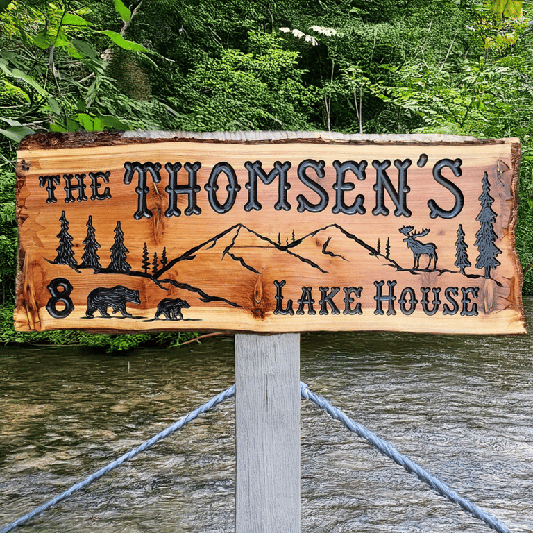 Rustic Retreat Custom Wood Sign - Calico Wood Signs