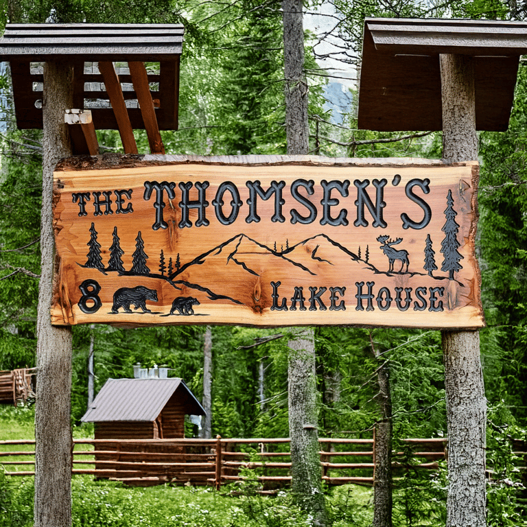 Rustic Retreat Custom Wood Sign - Calico Wood Signs