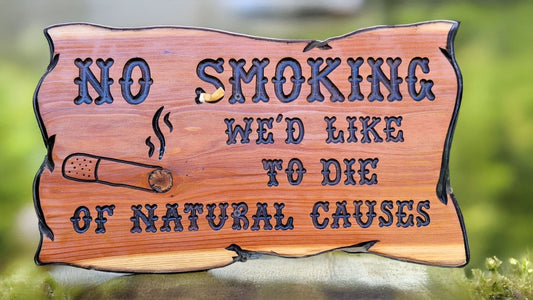 Smoke - Free Zone Wood Sign - Calico Wood Signs