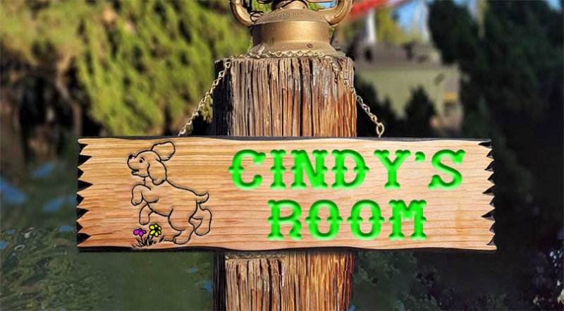 Puppy Kids Room Wood Sign