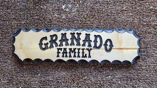 Family Name Signs - Calico Wood Signs