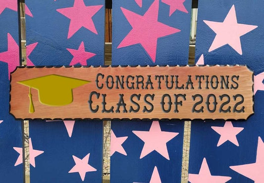 Calico Wood Signs - Graduation Signs