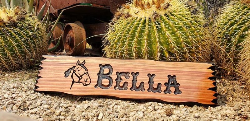 Horse Stall Signs - Calico Wood Signs