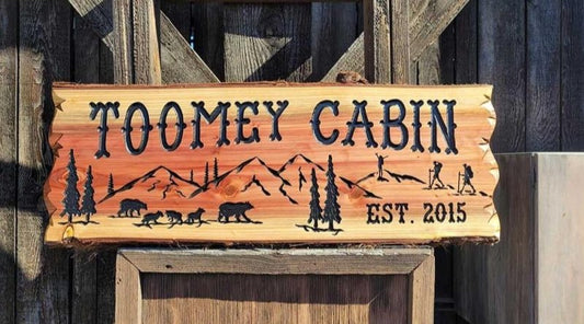 Calico Wood Signs - Cabin Decor Wood Sign