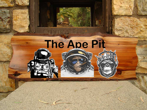 Calico Wood Signs - The Ape Pit