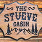 Calico Wood Signs - Cabin Signs with Mountain and Pine Trees