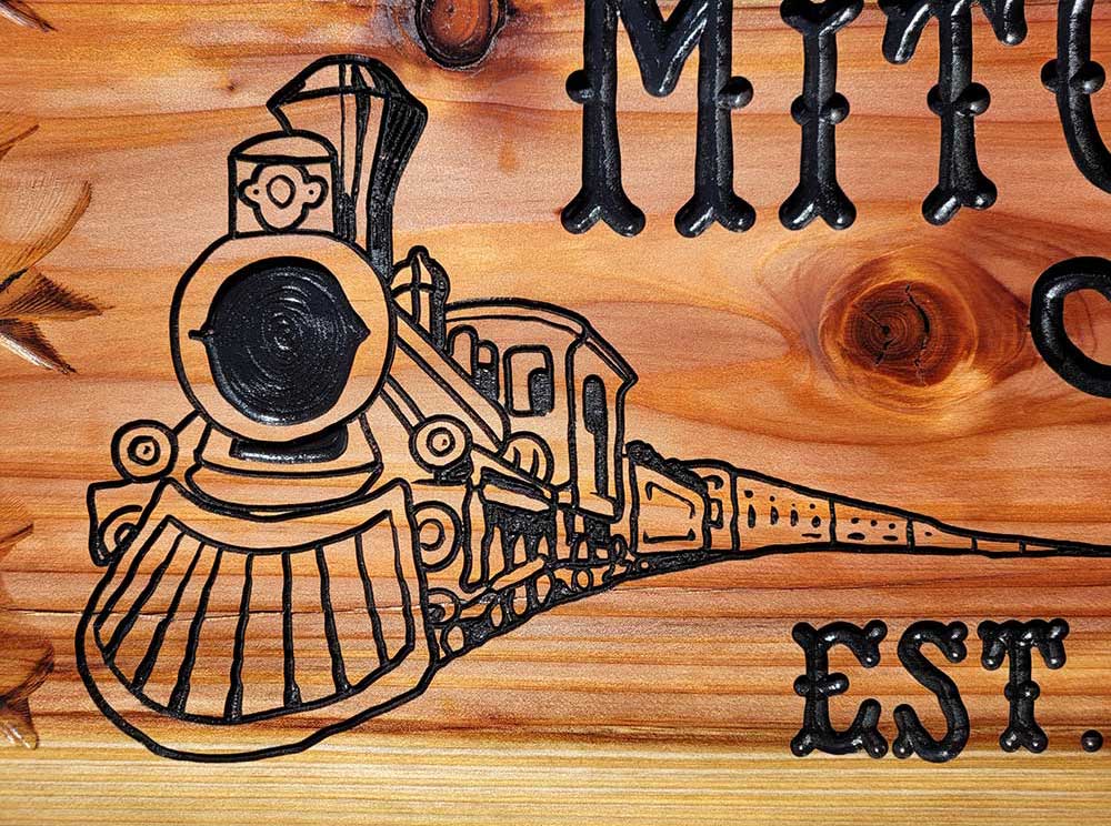 Calico Wood Signs - Wood Sign Train