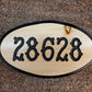 Address Numbers Oval - Calico Wood Signs