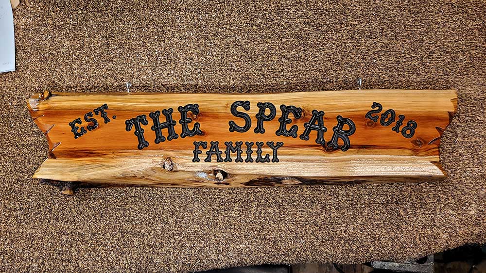 Arched Last Name Wood Signs - Calico Wood Signs