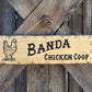 Chicken Outlined Wooden Farm Signs - Calico Wood Signs