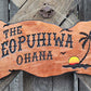 Calico Wood Signs - Custom Beach House Signs with Palm Tree