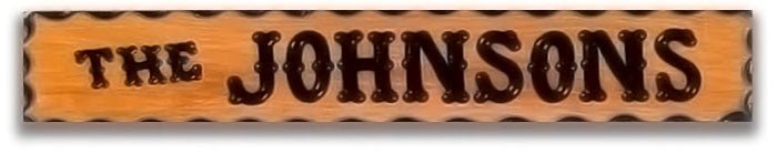 Custom Small Wood Sign 4" Tall, 2" Letters - Calico Wood Signs