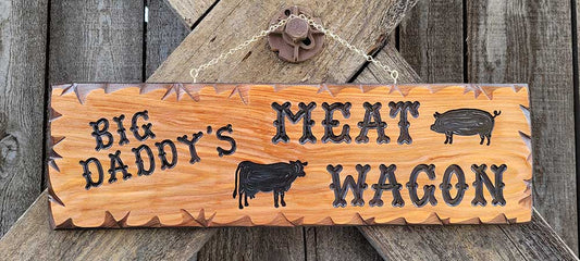 Farm Signs with Cow and Pig Silhouettes - Calico Wood Signs
