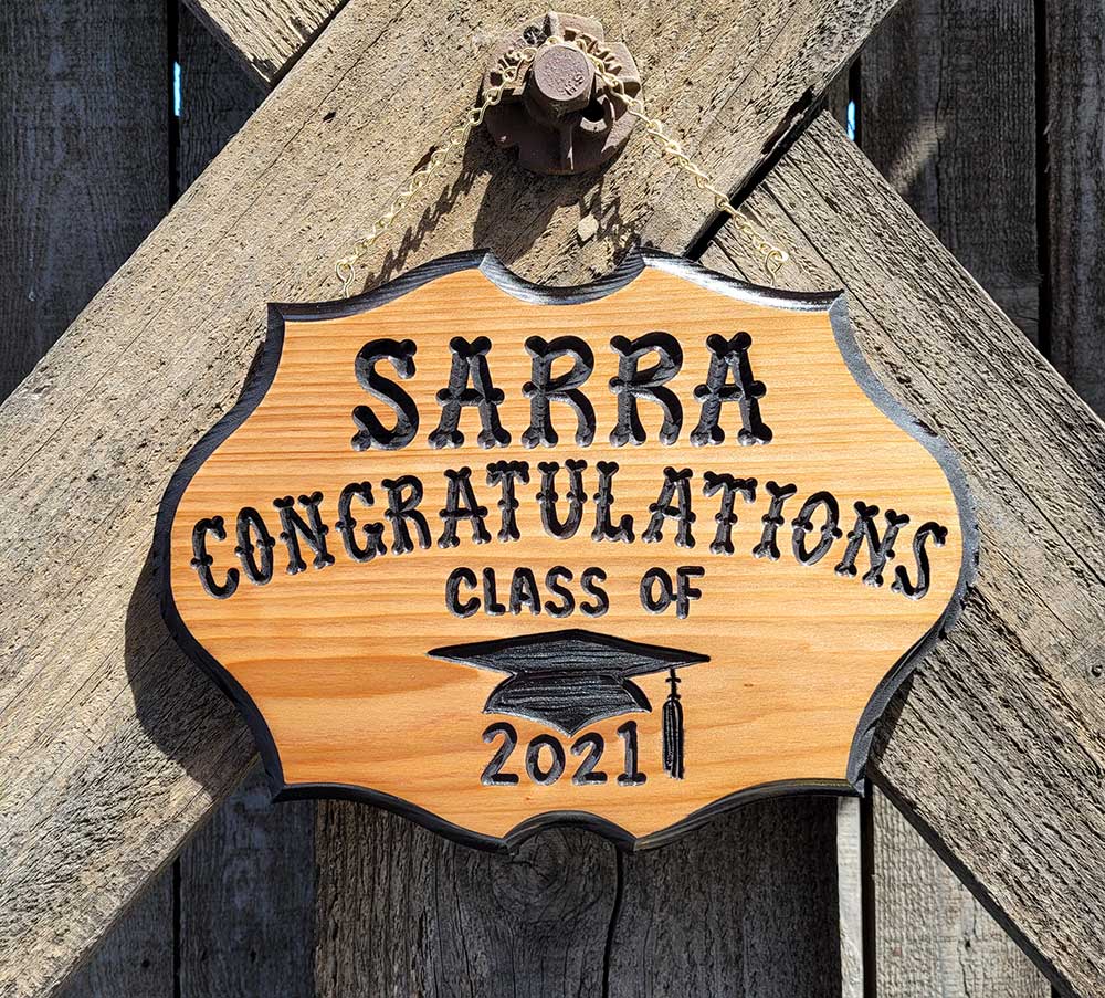 Graduation Sign - Calico Wood Signs