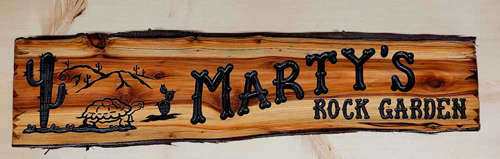 Hanging Wooden Sign with Tortoise - Calico Wood Signs