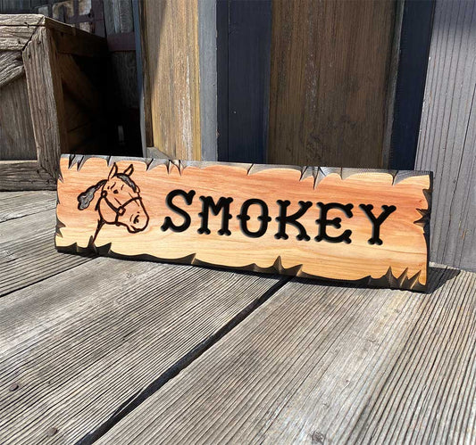 Calico Wood Signs - Horse Stahl Wood Sign