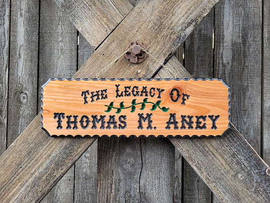 In Memory Of - Calico Wood Signs