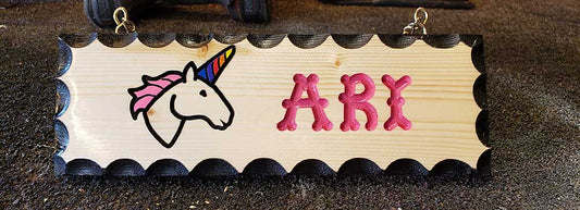 Kids Play Room Ideas Featuring a Unicorn - Calico Wood Signs